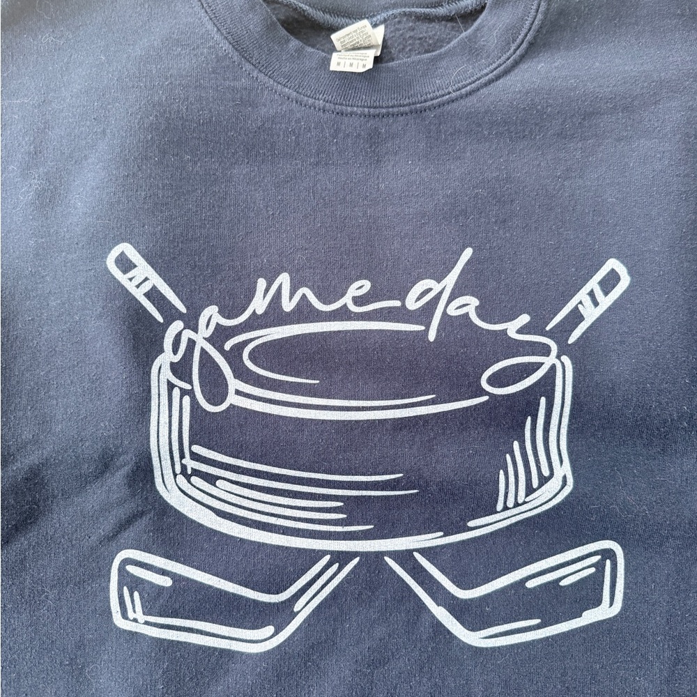 Gildan Hockey “Game Day” Navy Sweatshirt